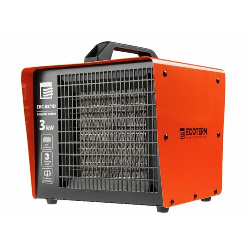 Нагреватель воздуха электр. Ecoterm EHC-03/1D (кубик, 3 кВт, 220 В, термостат, керамический элемент PTC) (ECOTERM)