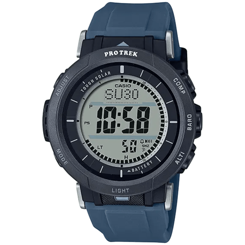 фото Наручные часы casio pro trek японские pro trek prg-30-2, черный, синий