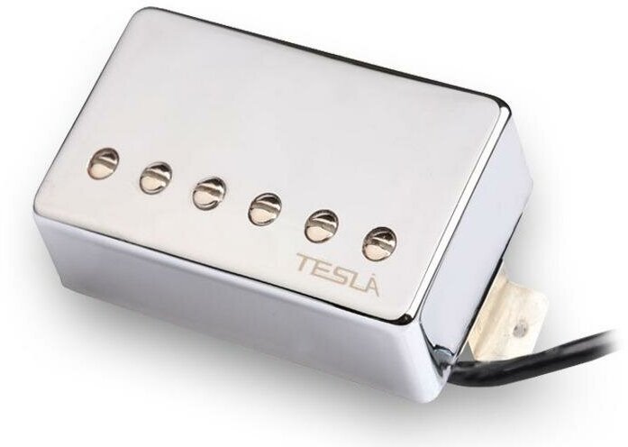 Tesla VR-2/CR/BR Bridge. Звукосниматель, хамбакер, хромированная крышка