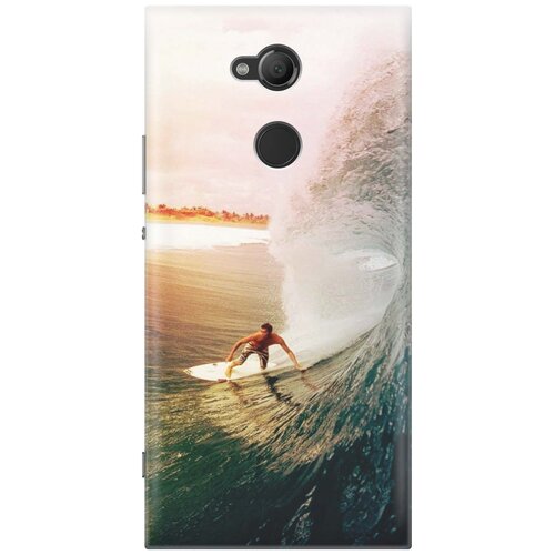 фото Cиликоновый чехол на sony xperia xa2 ultra / сони иксперия ха2 ультра с принтом "серфер" gosso