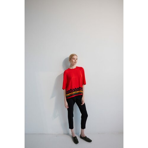 Футболка FRONT, размер L, красный