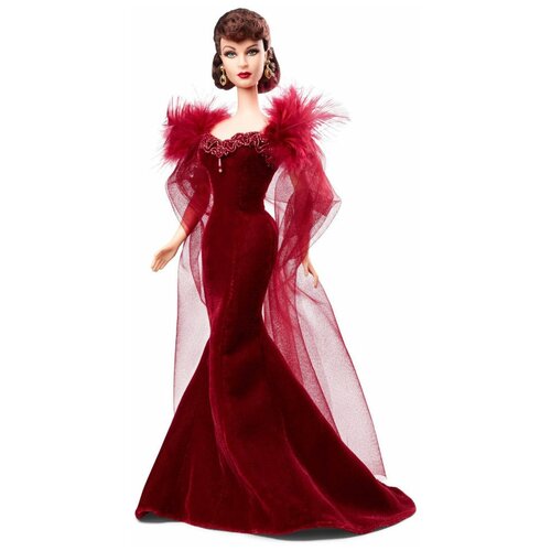 Купить Кукла Barbie Унесенные ветром Скарлетт О’Хара в исполнении Вивьен Ли в красном платье, BCP72