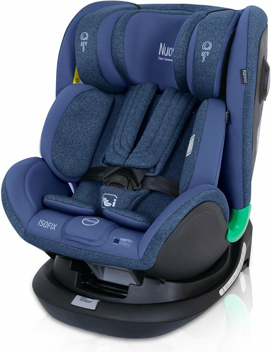 Автокресло детское Nuovita Maczione NiS2-1/ I-Size 0-12 лет, рост 40-135 см (Blu/Синий)