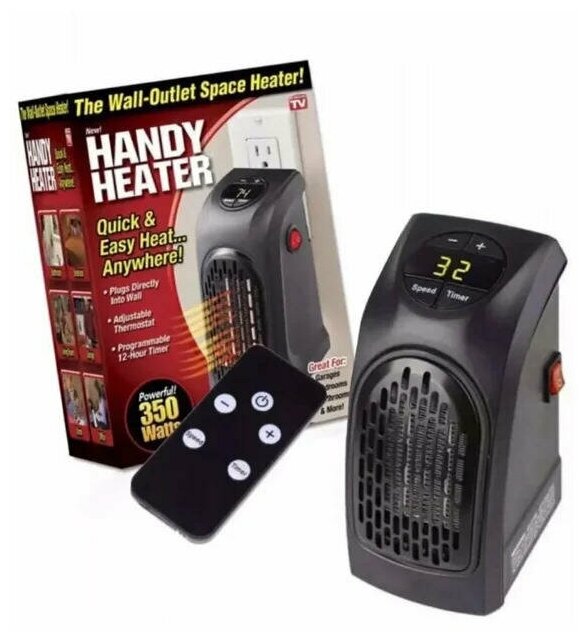 Портативный обогреватель Subor Handy Heater с пультом ДУ / Портативный мини обогреватель с пультом ДУ - фотография № 1