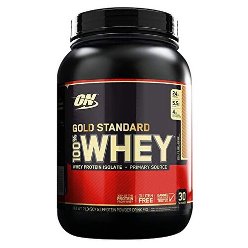 100% Whey Protein, 907 g (мороженое ванильное) протеин optimum nutrition 100% whey gold standard 909 гр банановый крем