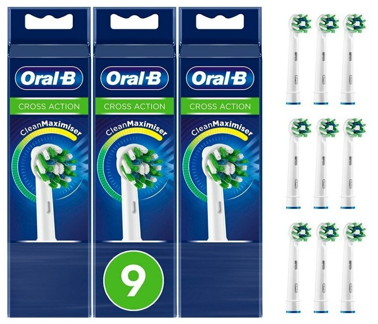 Насадки Braun Oral-B Cross Action (9 шт) - фотография № 10