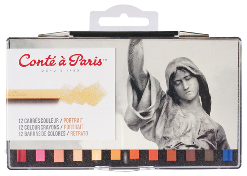 Conte a Paris Набор мелков, портретные оттенки, 12 цветов