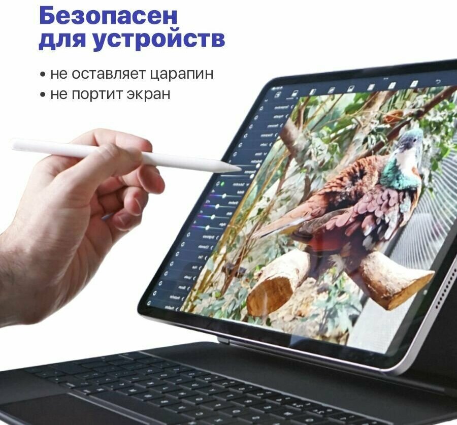 Наконечник для стилуса Apple Pencil (1 и 2 поколение) 1  белый