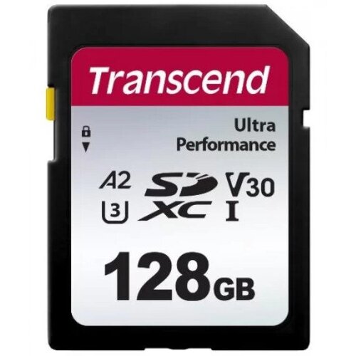 Карта памяти 128Gb - Transcend Secure Digital XC 340S UHS-I U3 V30 A1 TS128GSDC340S карта памяти transcend 128gb sd transcend jetdrive lite 350 ts128gjdl350