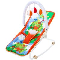 Шезлонг-качалка для новорожденных Крошка Я "Лесная сказка", игровая дуга, съемные игрушки (3940309)