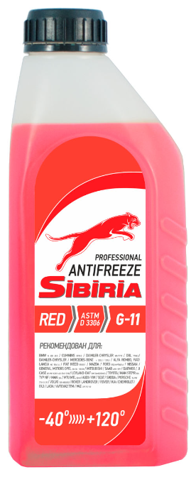 SIBIRIA антифриз SIBIRIA ANTIFREEZE -40 G-11 красный 1КГ 805585