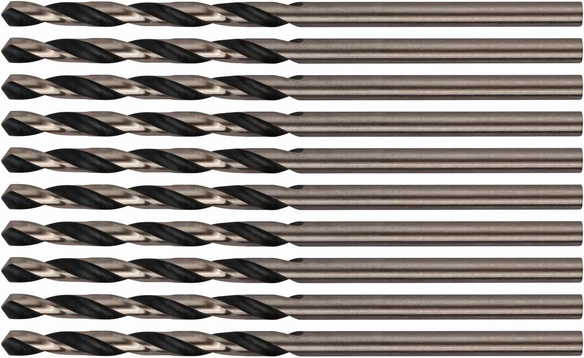 Сверла по металлу HSS черненые 2,5x57 мм (10 шт.)