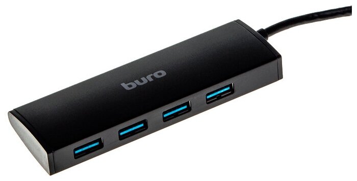 USB-концентратор Buro BU-HUB4-0.5-U3.0, разъемов: 4