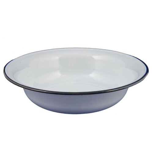 Миска эмалированная, 300 мл, d=15 см, без деколи, цвет белый