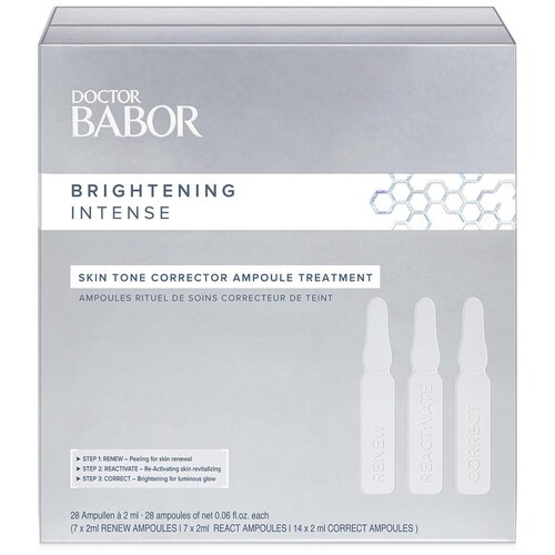 BABOR Brightening Intense Skin Tone Corrector Ampoule Treatment ампульный курс для коррекции тона кожи лица, 2 мл, 28 шт.