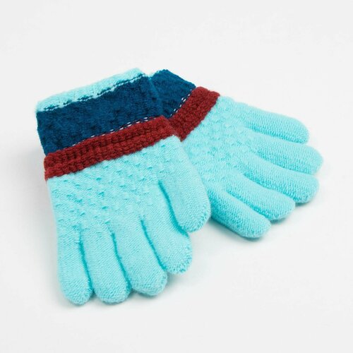 фото Перчатки minaku, размер 15, голубой