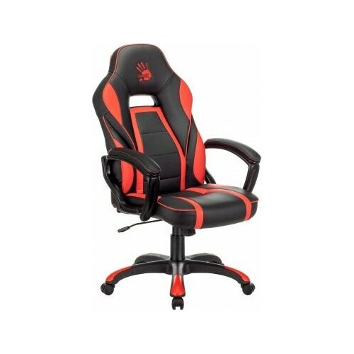Игровое кресло A4Tech черный/красный эко. кожа крестов. пластик