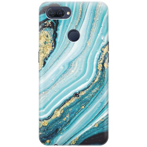 фото Cиликоновый чехол на oppo a12 / a7 / a5s / оппо а12 / а7 / а5с с принтом "green marble" gosso
