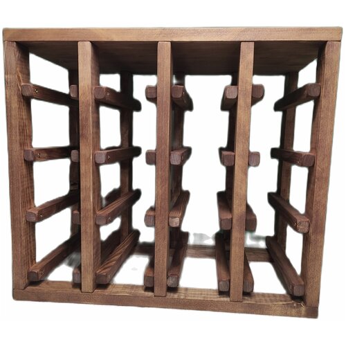 Стеллаж винный CRAFT_TOOLS на 16 бутылок цв.корич.