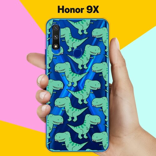 Силиконовый чехол Динозавры на Honor 9X