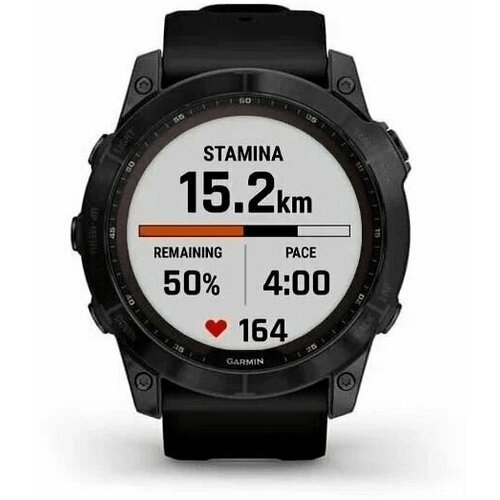 Garmin Fenix 7X Sapphire Solar титановый черный DLC