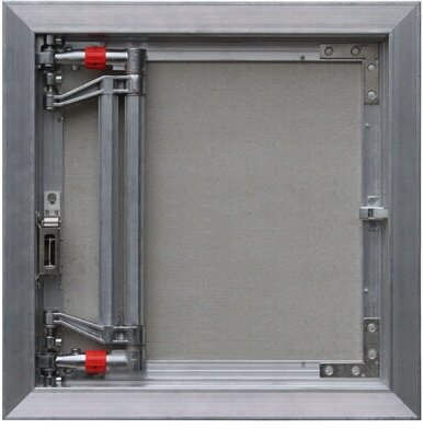 Люк ревизионный под плитку Практика EuroFORMAT-R алюминиевый 300х400 мм скрытый нажимной - фотография № 17