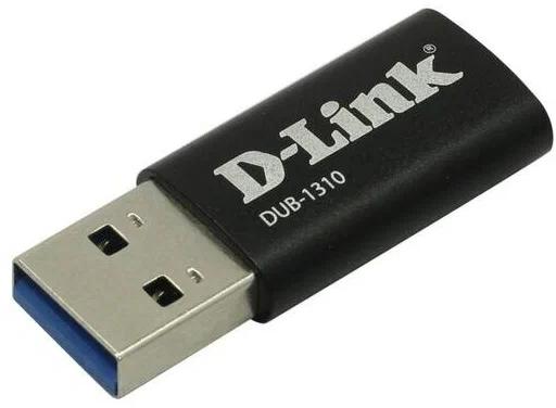 Переходник D-Link DUB-1310/B1A USB 3.0 - Type-C Черный