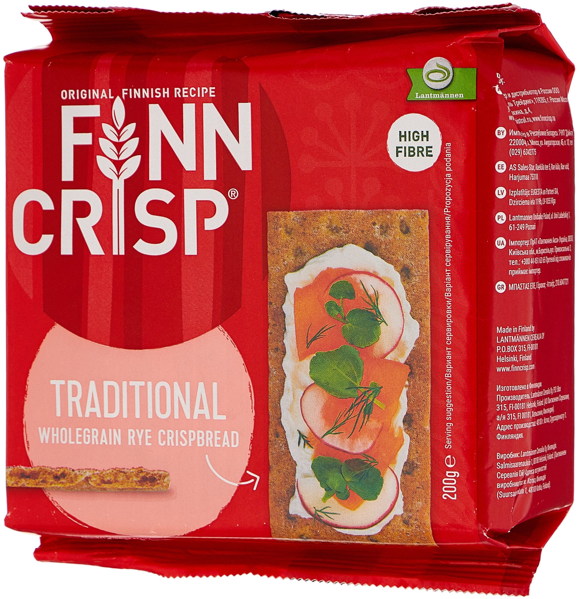 Хлебцы ржаные Finn Crisp традиционные