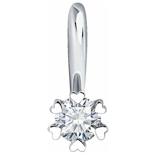 фото Подвеска diamant из белого золота с бриллиантом 52-230-01762-1