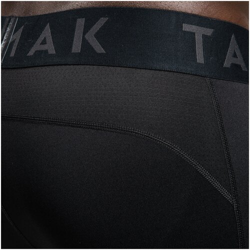 фото Компрессионные штаны 3/4 баскетбольные мужские 500, размер: s / w30 l33, цвет: черный tarmak х декатлон decathlon