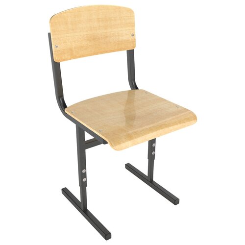 Стул Мета Мебель ученический регулируемый 340х340х300-380 мм, 2-4 гр, черный каркас