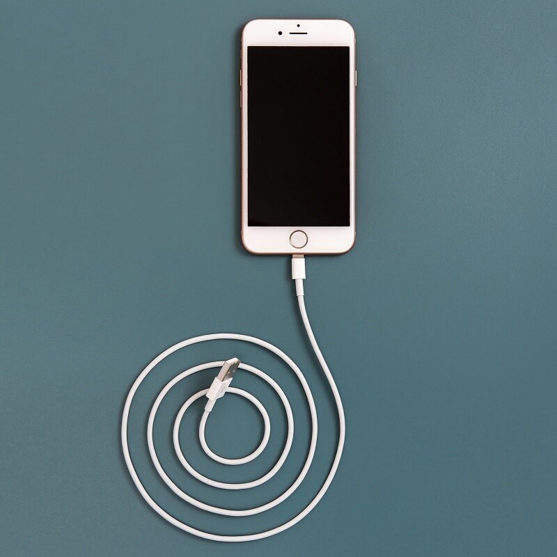 USB кабель для iPhone с разъемом Lightning "Оригинал" (чип MFI) 1 м цвет: Белый