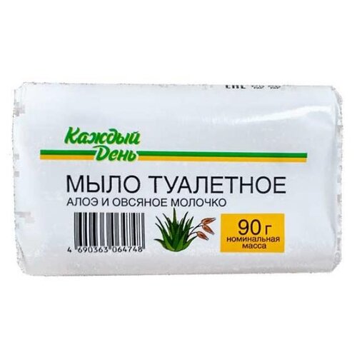 Мыло туалетное «Каждый день» Алоэ и овсяное молочко, 90 г