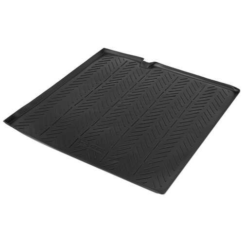 фото Коврик в багажник автомобиля autoflex для lada vesta универсал (без фальш пола) 2015-н.в./vesta cross универсал (без фальш пола) 2017-н.в., полиуретан, черный, 9600103