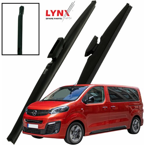 Дворники Opel Zafira Life (1) Опель Зафира Лайф 2019 2020 2021 2022 Щетки стеклоочистителя зимние LYNXauto 650мм-500мм к-т 2шт.