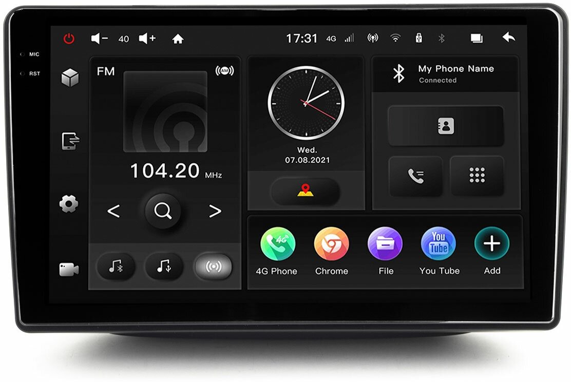 Автомагнитола KIA Sorento-4 13-20 (авто с ориг. камерой з. в.) Android 10, 2000x1200, Bluetooth, wi-fi, 4G LTE, DSP, 3-32Gb, 9.5"