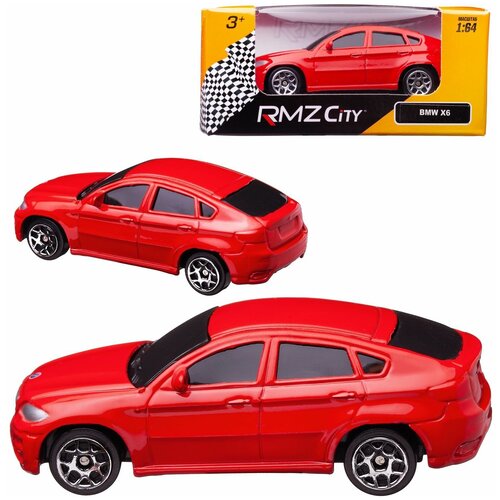 Машинка металлическая Uni-Fortune RMZ City 1:64 BMW X6, Цвет Красный машина металлическая rmz city 1 64 bmw x6 цвет красный