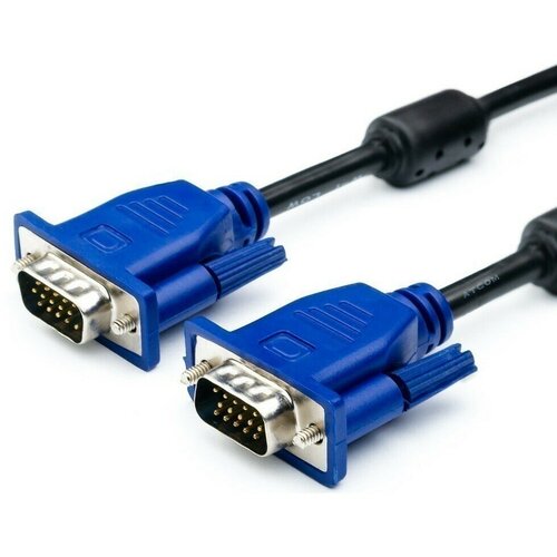 Кабель VGA (M) - VGA (M), 25м, ATCOM (AT3274) кабель atcom vga 25m at3274 черный синий