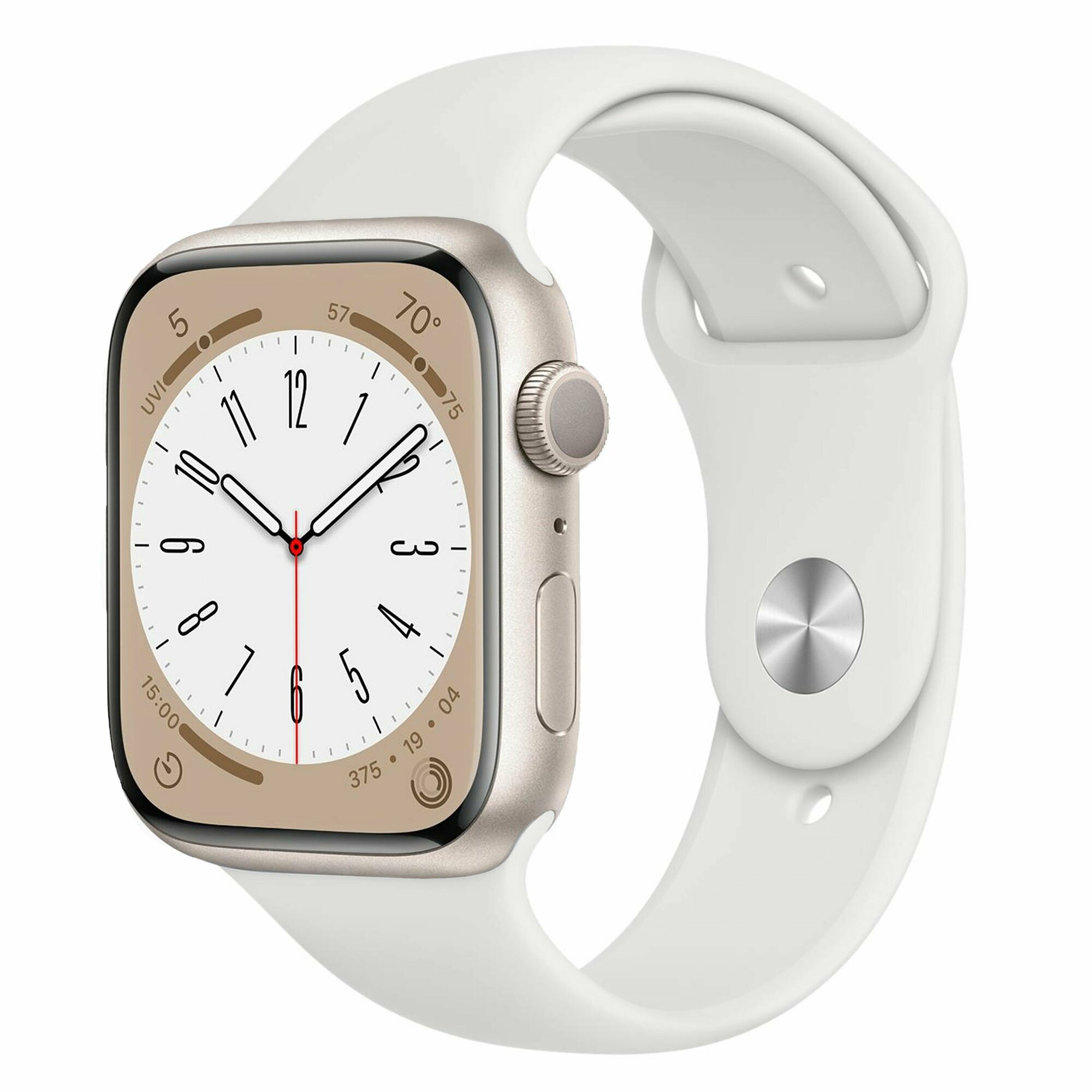 Ремешок Apple Watch Sport Band White (2nd Gen) для Apple Watch 38-40-41mm (Series 1-9) 42mm (series 10) SE MP6V3ZM/A