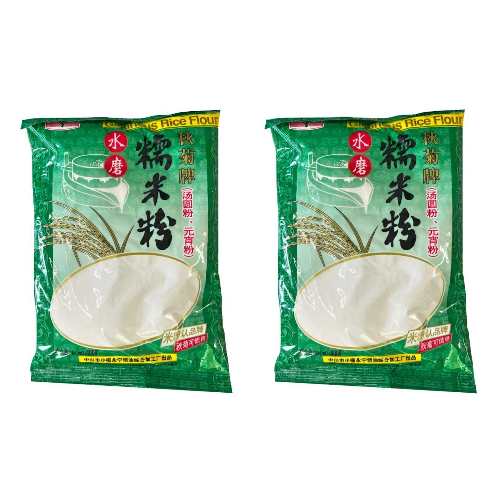 Мука рисовая клейкая Qiuju Glutinous Rice Flour, 400 г, 2 шт