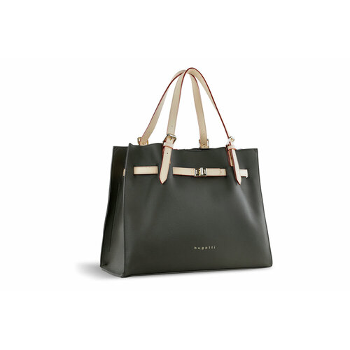 фото Сумка тоут bugatti 49663984, фактура зернистая, зеленый