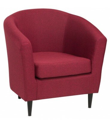 Кресло для отдыха Тунне бордовое, ткань рогожка TUNACH TW09