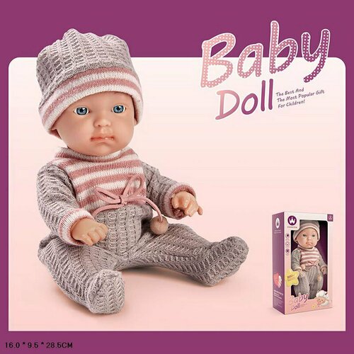 кукла пупс baby doll в коробке для девочек дочки матери 23 см w9t 01a Кукла - пупс BABY DOLL в коробке, 23 см, W9T-01A