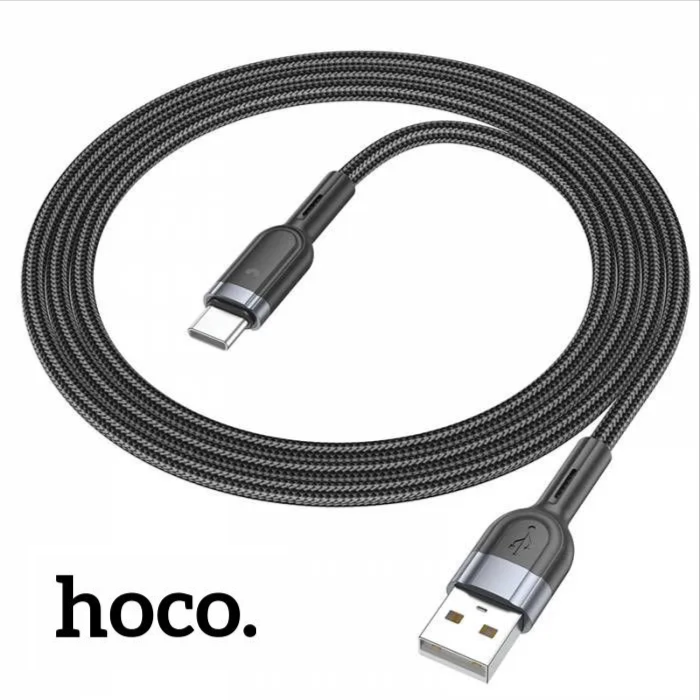Кабель USB-Type-C Hoco U117 Premium с интеллектуальным отключением 60 Вт 12 метра