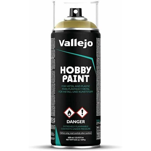 Аэрозольная грунтовка Vallejo серии Aerosol - Panzer Yellow 28001 (400 мл)