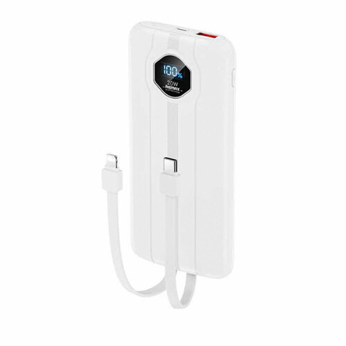 Аккумулятор внешний Remax RPP-300 Pinjur 10000mAh QC30 PD30 цвет белый 164300₽