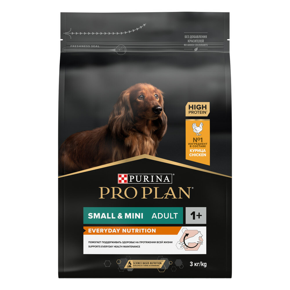 Pro Plan Small & Mini Adult корм для взрослых собак мелких и карликовых пород Курица, 7 кг.