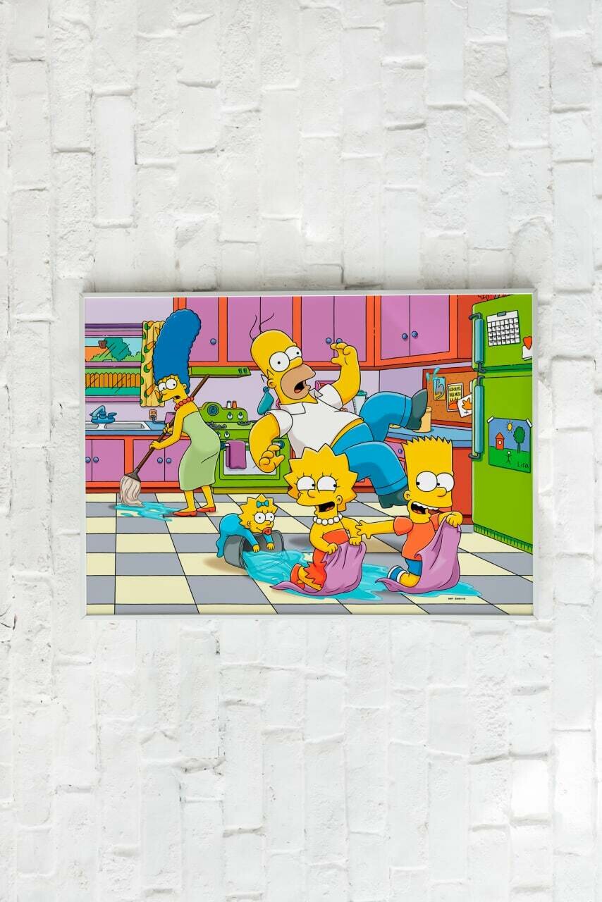 Плакат без рамы Симпсоны/Simpsons/Подарок/на стену 33х48 см / Постер формата А3+