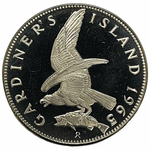 США, острова Гардинера, пробная монета 1965 г. (CN) (Proof) ланди 1 паффин 1965 г proof