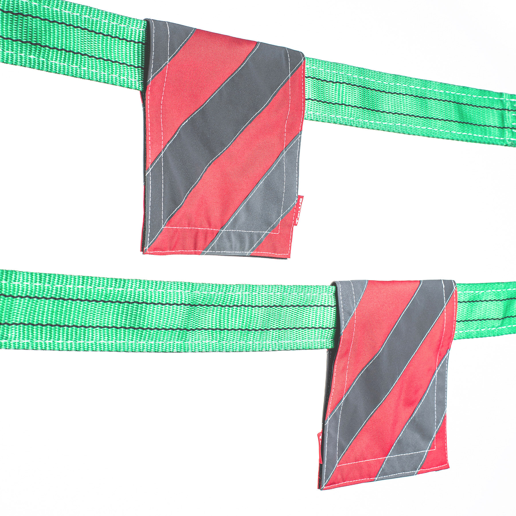 Флажки со световозвращающей лентой для буксировочных ремня/троса (2  инструкция красный) Tplus